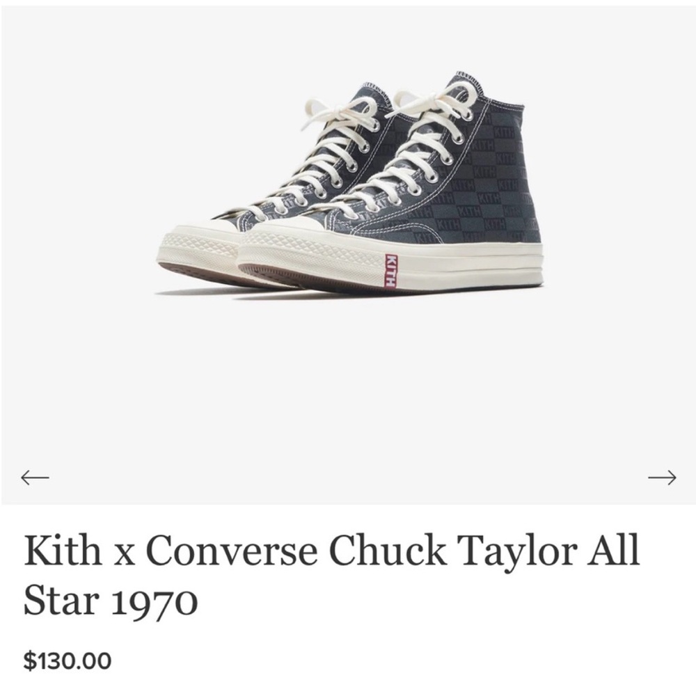 Brand New Kith x Converse Chuck Taylor All Star 1970 Men’s 5.5/ Women’s 7.5